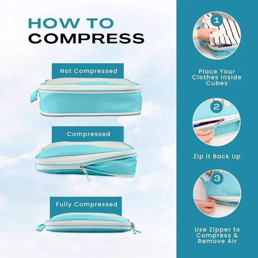 Clothing Storage Compression Bags